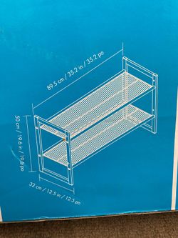 2-Tier  Stackable Extra Wide Metal Shoe Rack. I Have a Few available.