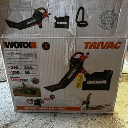 Worx Trivac 12 AMP 3-IN-1 leaf blower