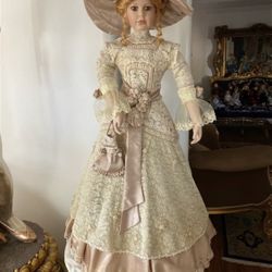45 Inches Victorian Porcelain Doll