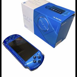 New Carnival Blue PSP 3000 w/Box - UPGRADED