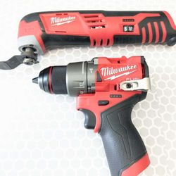 M12 Milwaukee FUEL 1/2" Hammer Drill + Multi Tool 