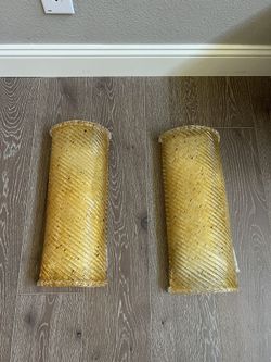 2 Glass Wall Sconces