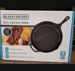 Black + Decker 12 inch Cast Iron Skillet
New in box
$25
