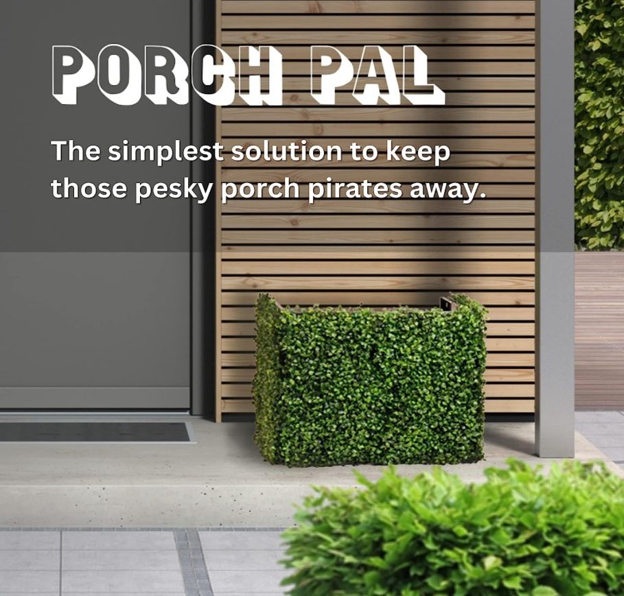 PorchPal Anti-Theft Outdoor Package Delivery Drop Box-Hides Your Packages! Shipping Is Available