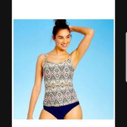 Women's Ring Tankini Top And Bottoms