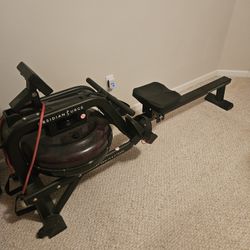 Sunny Health & Fitness Premium Water Rower w/Intensive Dynamic Real-Time Resistance, 300 LB Capacity