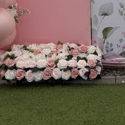 Artificial Roses ground arrangement