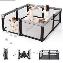 Sweeby Baby Playpen, 59x59 Inch Baby Gate Playpens