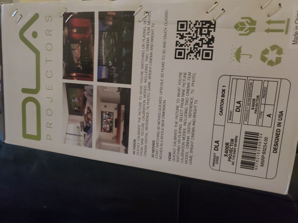 PROJECTOR DLA X400R NEW IN THE BOX