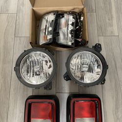 JEEP JL 2020 OEM headlights, Fender Lights, Tail Lights (non LED)