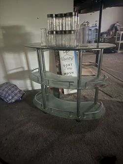 Glass bar and stand
