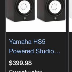 Yamaha hs5 brand new in box