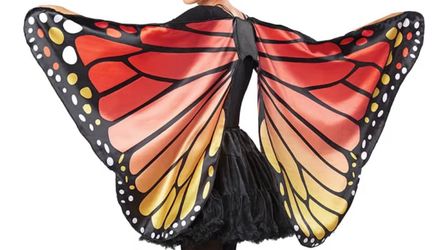 Monarch Butterfly Costume Wings and Headband Set