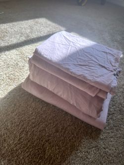 Brooklyn Loom Classic Cotton Sheet Sets100% Cotton 4-Piece Full Sheet Set, rose pink Color