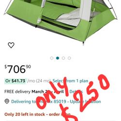 Campaign  Tent. 4 Pieces New Never Used