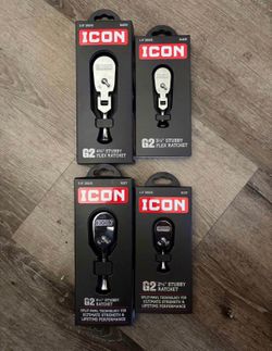 Icon G2 1/4, 3/8 Stubby Ratchets
