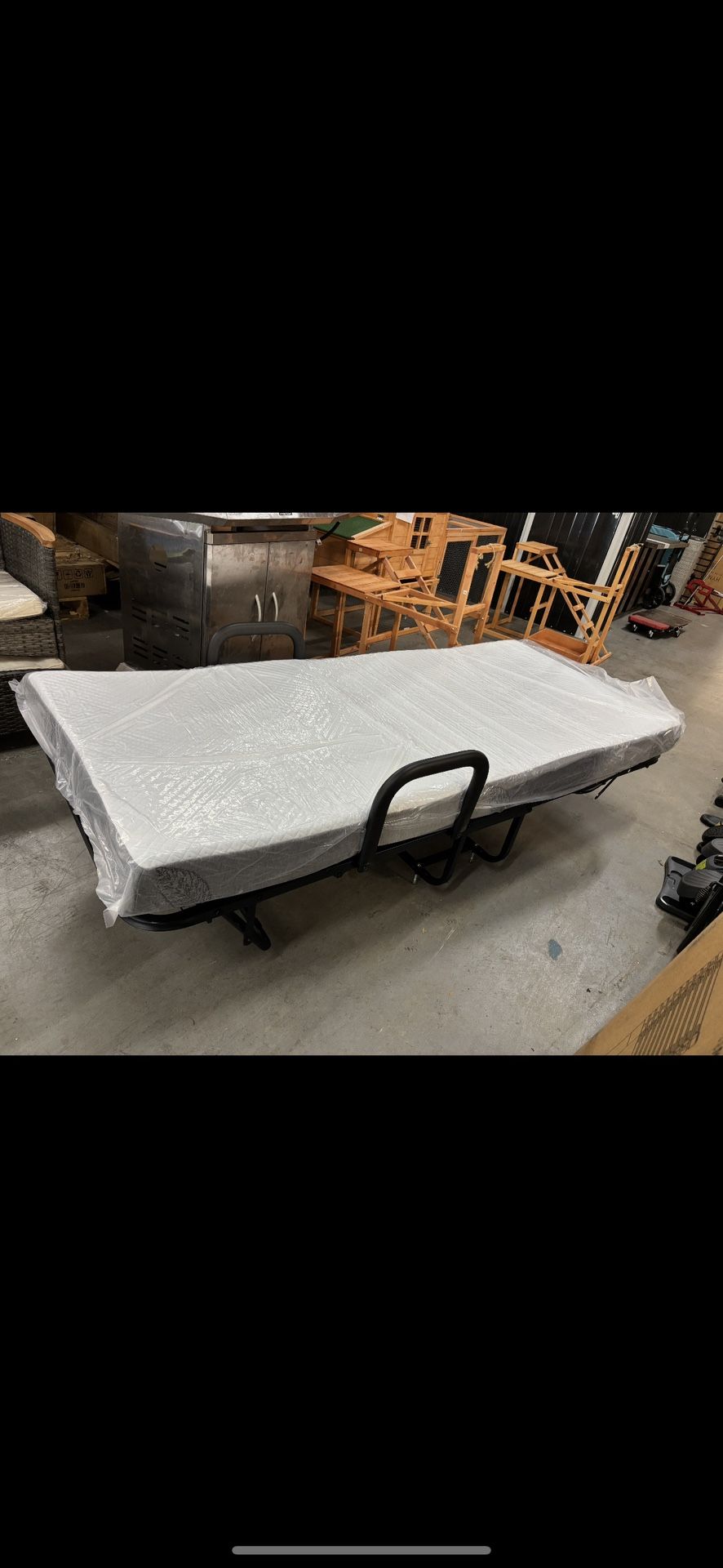 New twin size bed frame with mattress