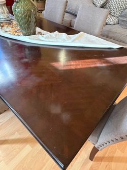 Dining room table with 6 chairs and china cabinet