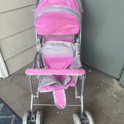 Great Deal Perf Condition Pink Kids Play Stroller 