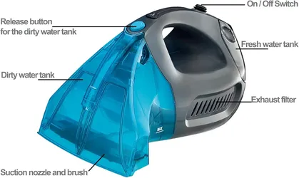 Hausmeister Hydroflex Plus Carpet Cleaner Machine,