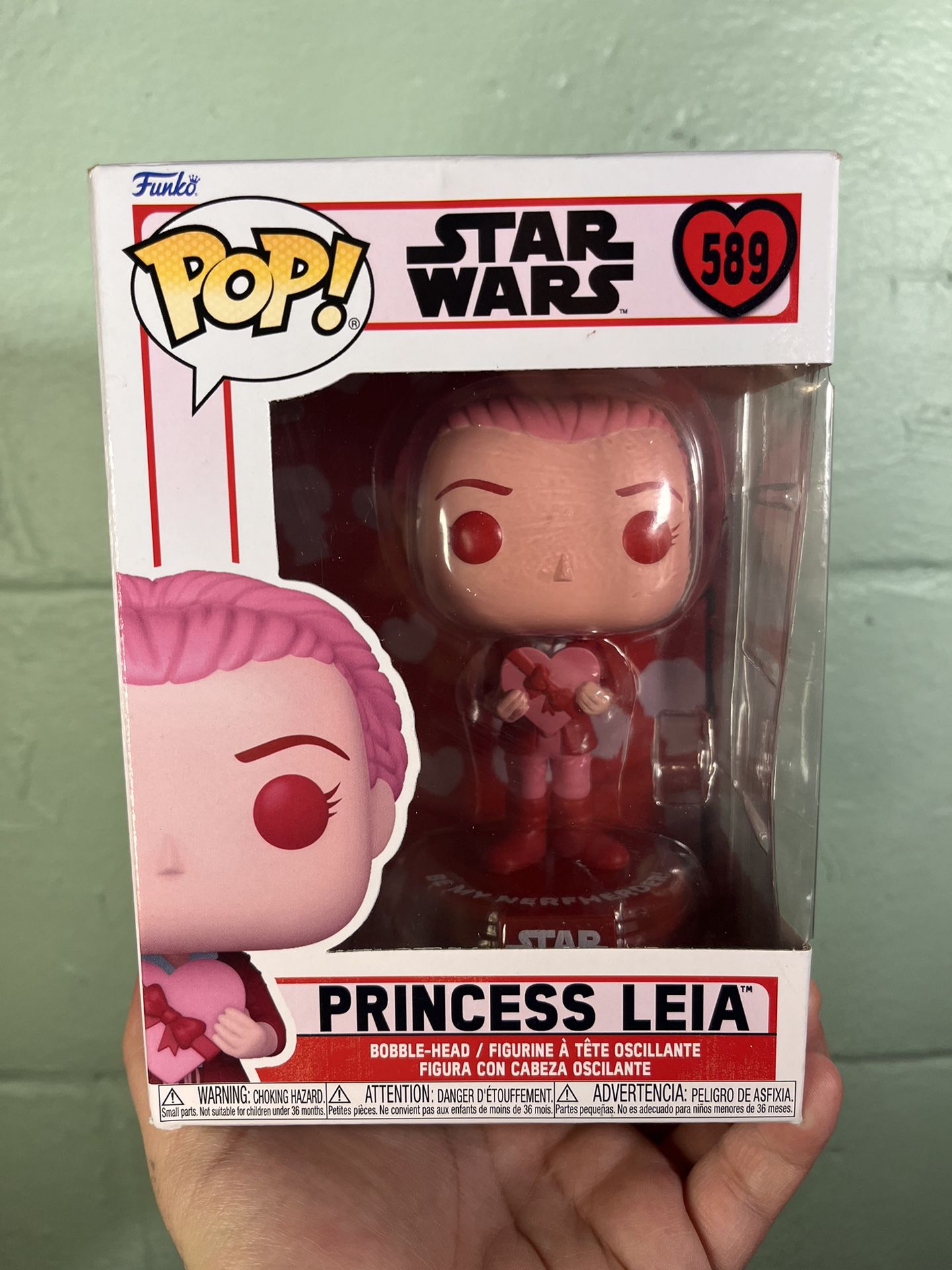 Funko Pop Princess Leia Valentine Edition 