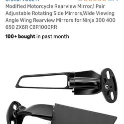 Motorcycle Rotating Side Mirrors 
