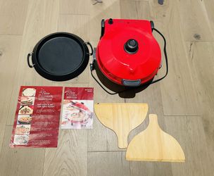 The Petite Pizzeria Countertop Pizza Oven Maker Deep Dish and Stone Baked LD-902