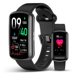 Smart Watch Fitness Trackers for Men Women, 24/7 Health Activity Monitor
1.47″ HD Curved Screen, 24/7 Heart Rate/SpO2/ Blood Pressure Monitor, Sleep T