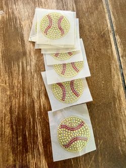 Rhinestone stud softball 🥎