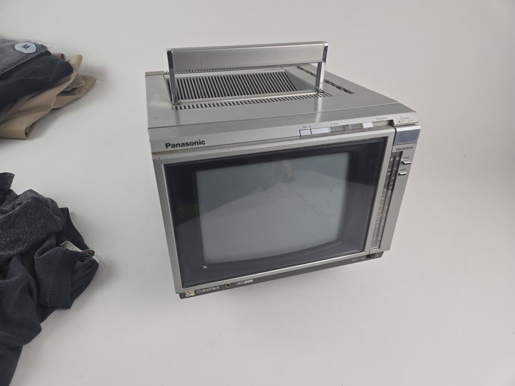 Panasonic TV monitor.