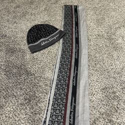 Scarf Hat Set Salvatore Ferragamo (guaranteed Authentic) 