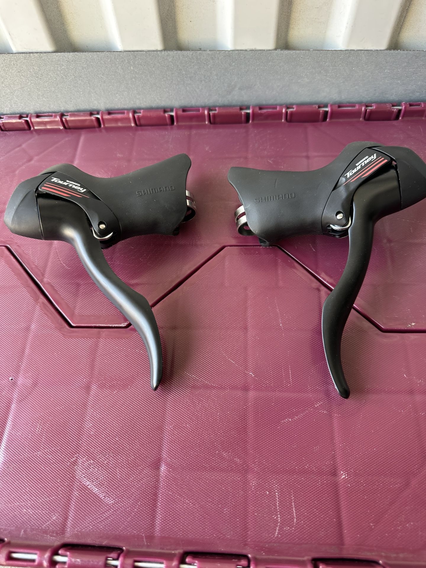 SHIMANO ST-A073 SHIFT/BRAKE LEVER SET, FRONT AND REAR, 3 X 7 SPEED ESTA073PACX1