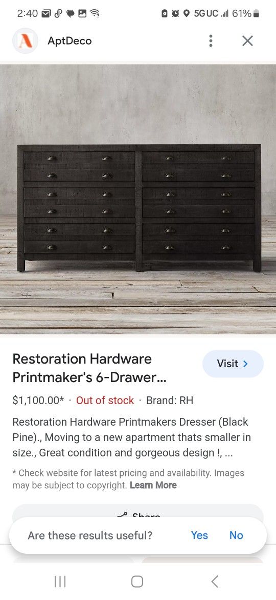 restoration hardware black dresser printmakers credenza pine distressed modern look drawers apothecary style for Sale in Longwood, FL Restoration Hardware Black Dresser -