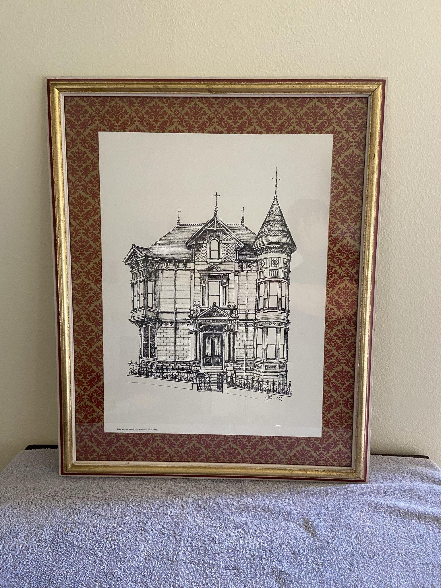 San Francisco Victorian House Framed Art