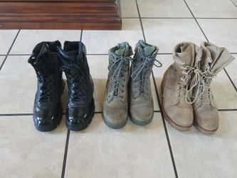 Female Military Boots (used) size 4