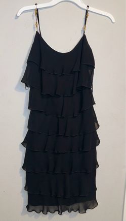 Black Dress Ruffle