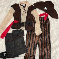 Kids Pirate Halloween Costume Set Size 8