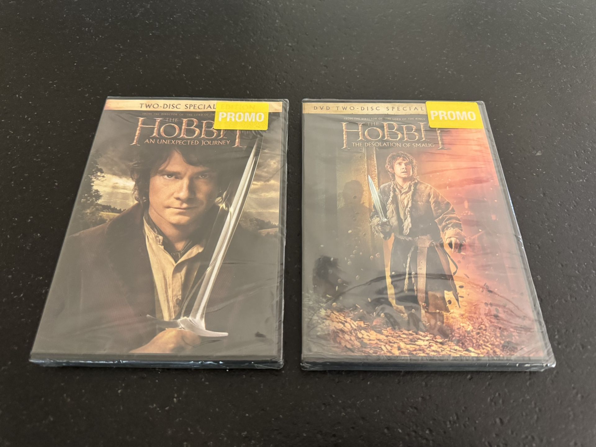 The Hobbit the Desolation Of Smaug and An Unexpected Journey DVDs Brand New