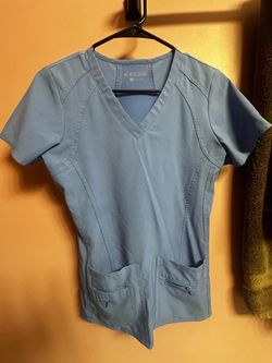 Med Couture Blue Scrub Set — XS