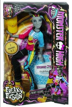 Monster High Freaky Fusion Neighthan Rot Doll