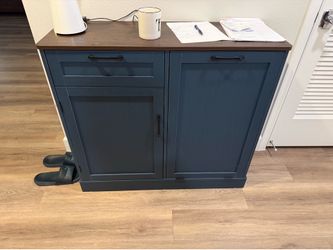 Storage Cabinet for Kitchen w/ Tilt Out Garbage space
