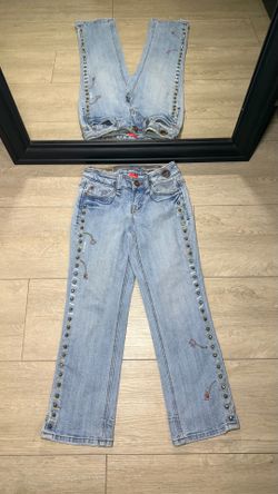 Y2K 2000s Request Studded & Embroidered Pants