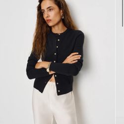 Reformation Farren Cashmere Crew Cardigan NWT