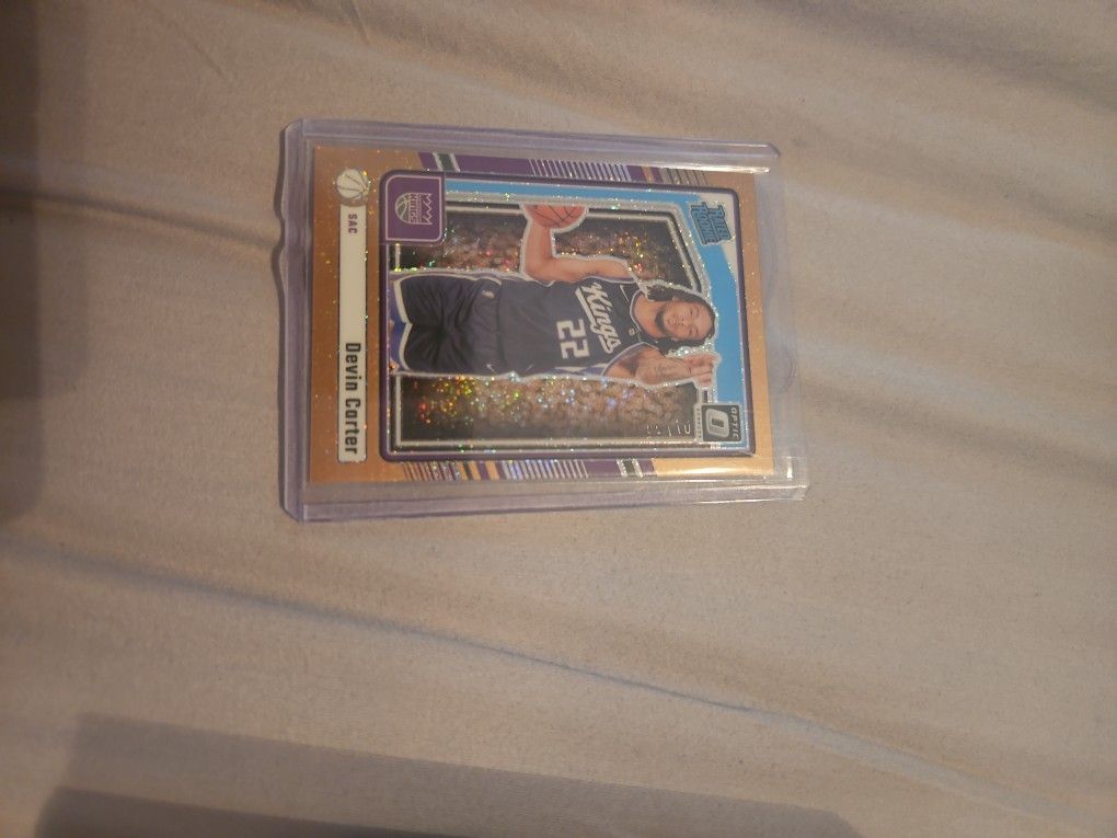 Donruss Optic NBA Devin Carter Copper Glitter Rated Rookie /99