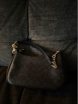 chocolate brown terri shoulder purse