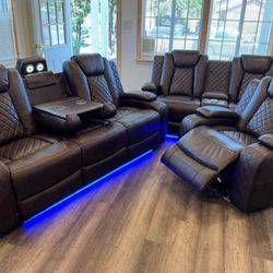 SALAS SOFAS RECLINABLES INSTALACION ENTREGA 3 PAGOS MENSUALES 