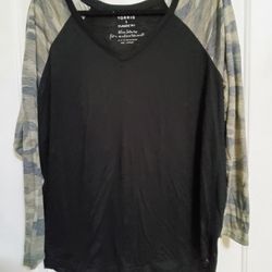 TORRID  - Camo long shirt - Size 2 