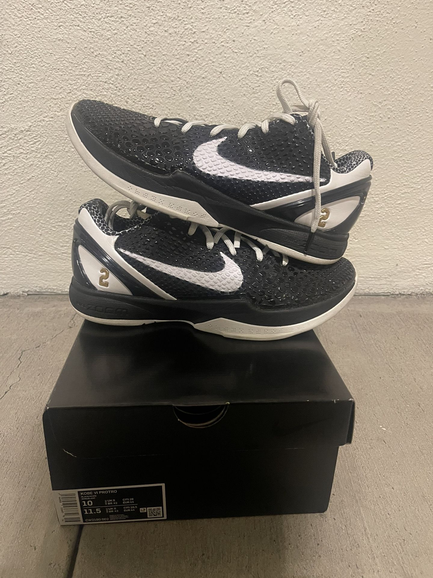 Kobe Mambacita Gigi Size 10