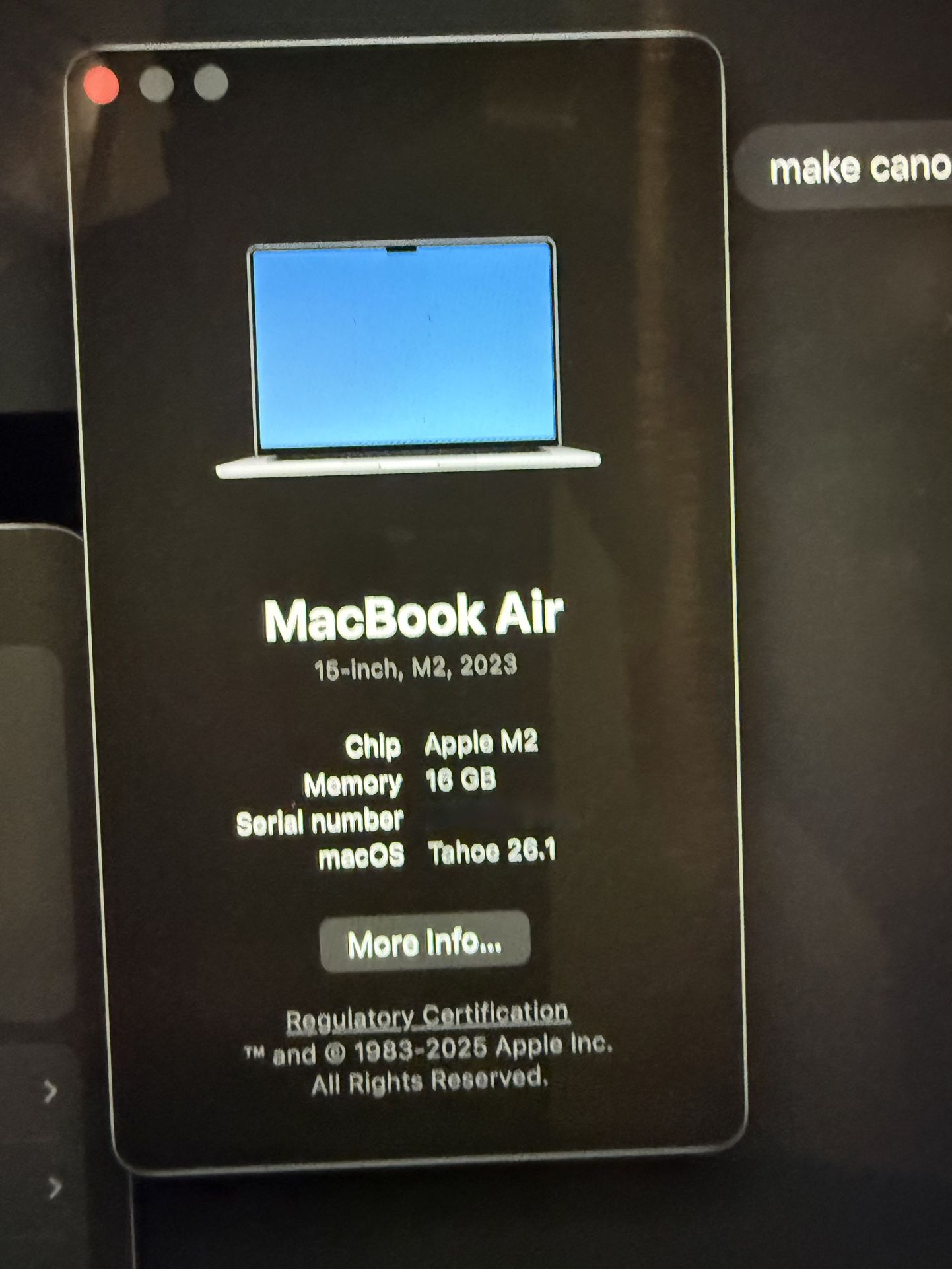 MacBook Air 2023 M2 15”