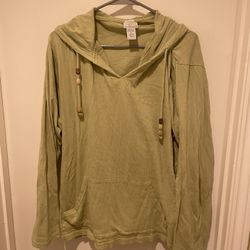 Artisans Green Hoodie Top Size XL